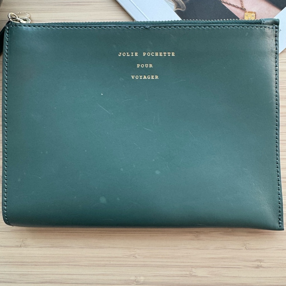Jolie Pochette Pour Voyager Leather Clutch Bag From & Other Stories View 2